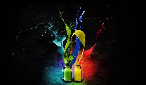 vue explosion couleurs