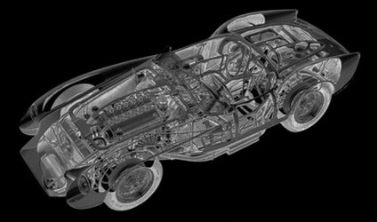 vue châssis Ferrari